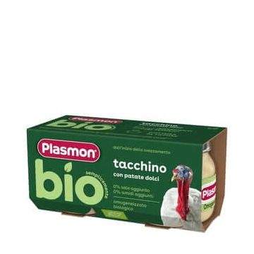 Plasmon Bio Пюре пуешко и сладки картофи 6М+ 80 г х 2 броя