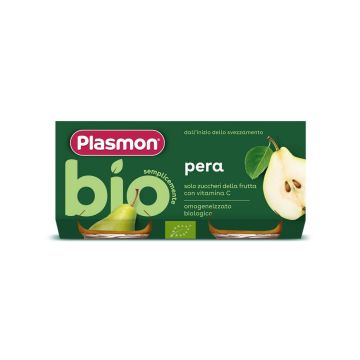 Plasmon Bio Плодово пюре круша за деца 6М+ 80 г х 2 бр