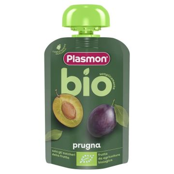 Plasmon Bio Плодова закуска слива за деца 6М+ 100 г