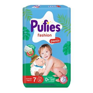 Пелени - гащички Pufies MP Fashion размер 7 Extra Large+ 17+ кг x 32 бр