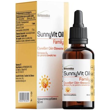 Herbamedica Vit Oil Family Витамин D3 капки 400 IU 50 мл
