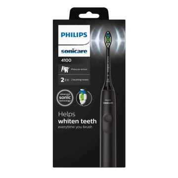 Електрическа звукова четка с 2 режима черна Philips Sonicare HX3681/54