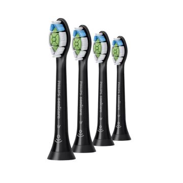 Стандартна глава за електрическа четка черна Philips Sonicare W2 Optimal White HX6064/11 х 4 бр