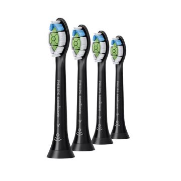 Стандартна глава за електрическа четка черна Philips Sonicare W2 Optimal White Black HX6064/88 х 4 бр