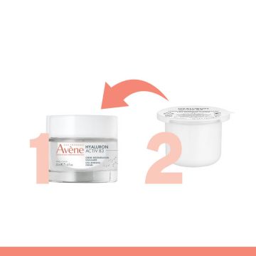 Avene Hyaluron Activ B3 Регенериращ крем за лице 50 мл + Avene Hyaluron Activ B3 Регенериращ крем за лице 50 мл Eко пълнител Комплект