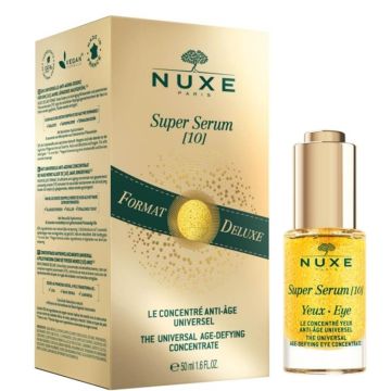 Nuxe Super Serum Универсален противостареещ серум за лице 50 мл + Подарък Nuxe Gold Super Serum Универсален противостареещ серум за околоочен контур 15 мл Комплект