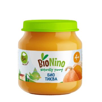 BioNino Био зеленчуково пюре тиква 4М+ 120 г