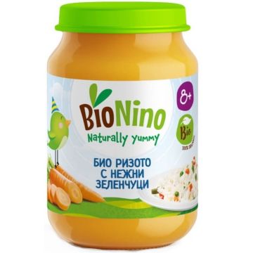 BioNino Био пюре ризото със зеленчуци 8М+ 190 г