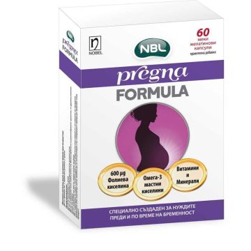 NBL Pregna Formula с фолиева киселина х 60 капсули Nobel