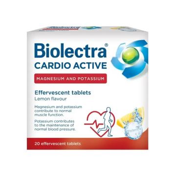 Biolectra Cardio Active Биолектра Кардио Актив Магнезий и калий х 20 ефервесцентни таблетки