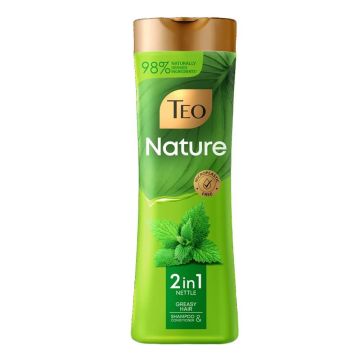 Teo Nature Shampoo 2in1 Nettle Шампоан за мазна коса 350 мл