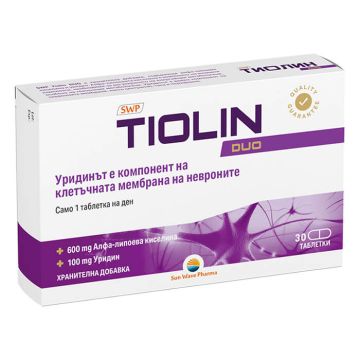 Tiolin Dou Тиолин дуо за периферна нервна система х 30 таблетки Sun Wave Pharma