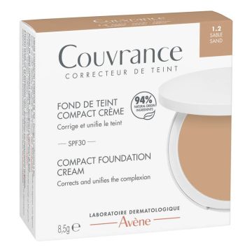 Avene Couvrance Компактен Фон дьо тен SPF30 № 1.2 Пясък - Sand 8.5 г