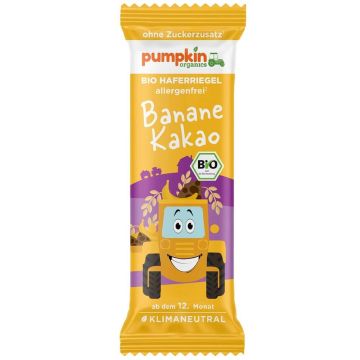 Био барче овес, банан, какао Pumpkin kids 12М+ 20 гр.