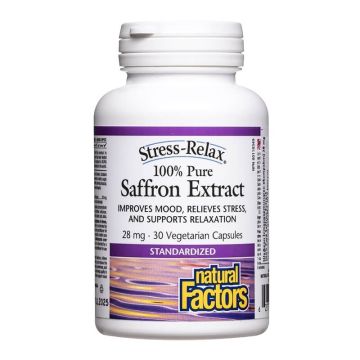 Natural Factors 100% Pure Saffron Extract Шафран (стандартизиран екстракт) 28 мг х 30 капсули