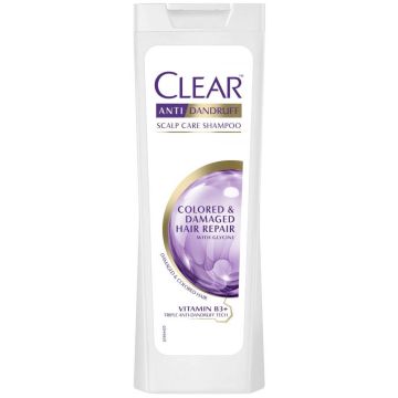 Clear Colored & Damaged Hair Repair Шампоан против пърхот за боядисана и изтощена коса за жени 360 мл