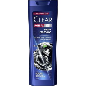 Clear Men Deep Clean Шампоан за мъже с активен въглен против пърхот 360 мл