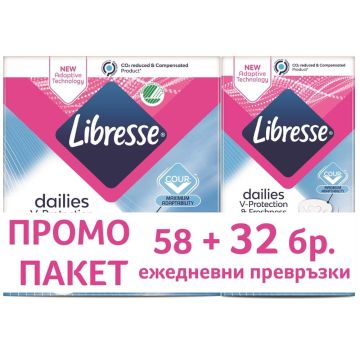 Libresse Normal Дамски превръзки 58+32 бр промо пакет