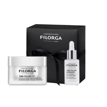 Filorga Time-Filler 5XP Крем за нормална към суха кожа 50 мл + Filorga Time-Filler Intensive Мулти-коригиращ серум против бръчки 30 мл Комплект