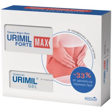 Urimil Forte Max За периферната нервна система х 30 капсули Naturpharma + Urimil Gel Уримил гел 50 мл Naturpharma Комплект