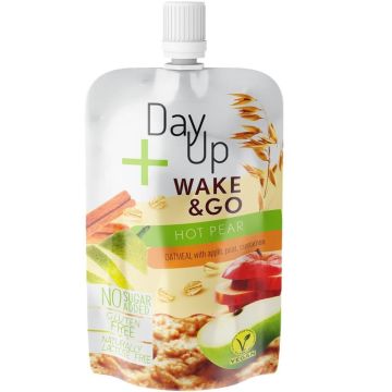 DayUp Wake&Go Hot Pear Пауч овесена закуска ябълка, круша и канела 120 г