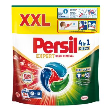 Persil Discs Expert Stain Removal XXL Капсули за пране за премахване на петна  4 в 1 х 34 бр