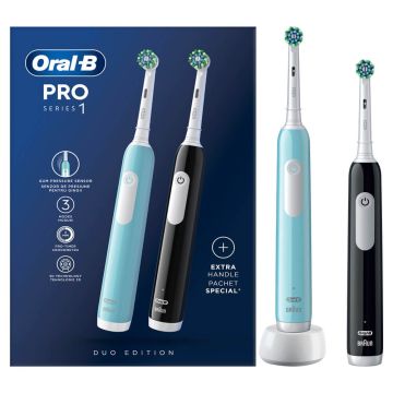 Oral-B  Коледа 2024 Електрическа четка PRO1 черна + синя Комплект