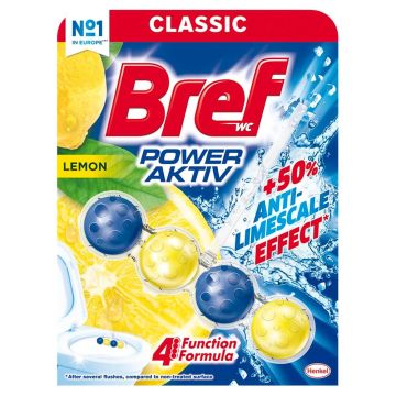 Bref WC Power Active Lemon Ароматизатор за тоалетна лимон 1 х 50 гр