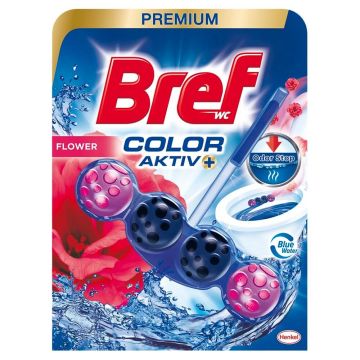 Bref WC Premium Color Aktiv Flower Ароматизатор за тоалетна цветя 1 х 50 гр