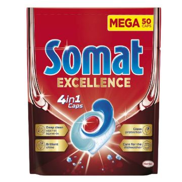 Somat Excellence Premium Таблетки за съдомиялна машина 4в1 х 50 бр