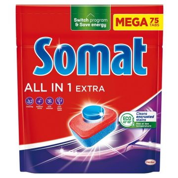 Somat All in One Extra Таблетки за съдомиялна машина х 75 бр