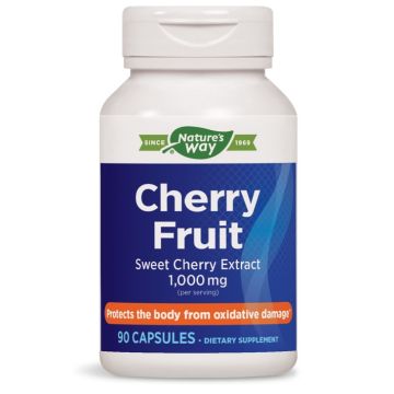 Nature's Way Cherry Fruit Екстракт от плод на череша за защита от оксидативния стрес 1000 мг 90 капсули