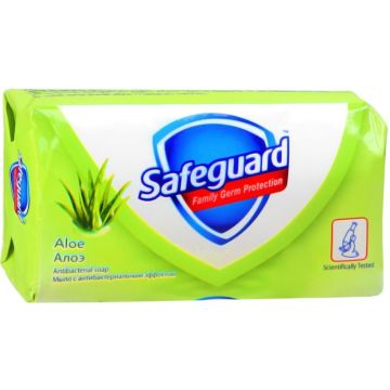 Safeguard Aloe Soap Антибактериален сапун с алое  90 гр 