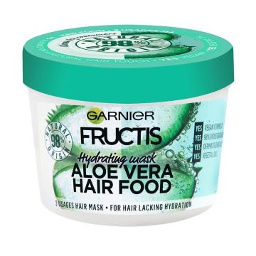 Garnier Fructis Aloe Vera Hair Food Хидратираща маска за нормална до суха коса с алое вера 390 мл