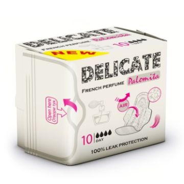 Palomita Delicate French Perfume Дневни ароматизирани дамски превръзки 10 броя