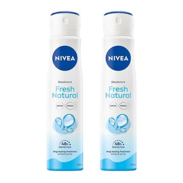 Nivea Fresh Natural Дезодорант спрей против изпотяване за жени 2 х 250 мл Комплект