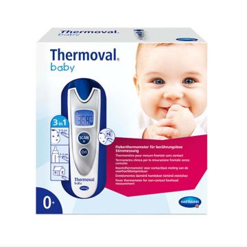 Инфрачервен безконтактен термометър Hartmann Thermoval Baby 3in1