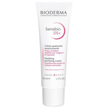 Bioderma Sensibio DS+ Успокояващ крем за чувствителна кожа със зачервявания и сквами 40 мл