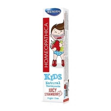 Astera Homeopathica Kids Strawberry Паста за зъби 0+ 50 мл
