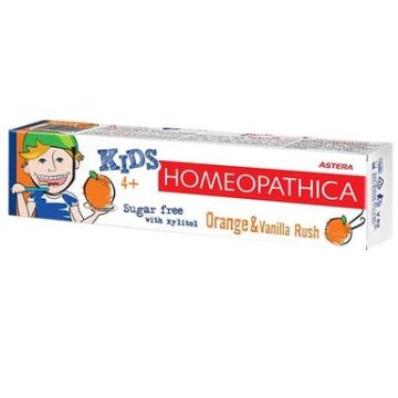 Astera Homeopathica Kids Orange&VanillaRush Паста за зъби 4+ 50 мл 