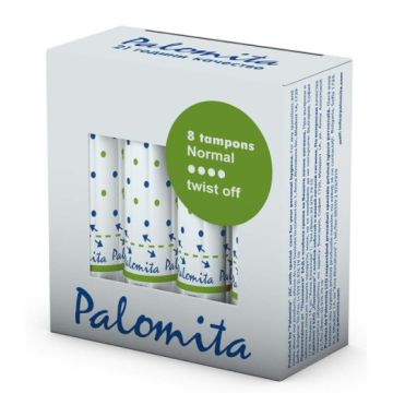 Palomita Normal Twist Off Дамски тампони Размер Нормал 8 бр