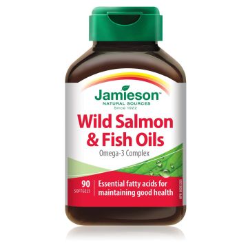 Jamieson Wild Salmon & Fish Oils Рибено масло от дива сьомга х 90 капсули