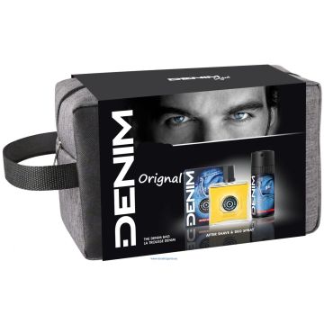 Denim Original Лосион за след бръснене 100 мл + Denim Original Дезодорант спрей за мъже 150 мл + Несесер Комплект