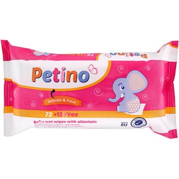 Petino Бебешки мокри кърпи с алантоин х72 + 12 бр