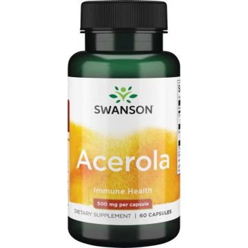 Swanson Acerola Ацерола 500 мг х60 капусли 
