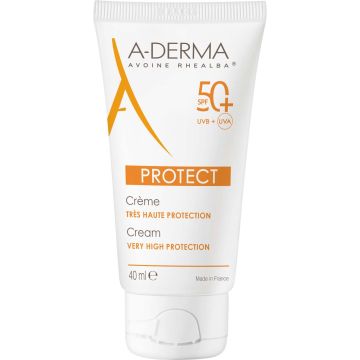 A-Derma Protect Слънцезащитен крем за лице SPF50+ 40 мл