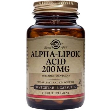 Solgar Alpha Lipoic Acid Алфа-липоева киселина 200 мг х50 капсули