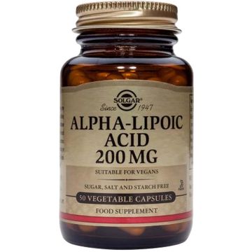 Solgar Alpha Lipoic Acid Алфа-липоева киселина 200 мг х 50 капсули