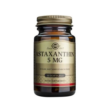 Solgar Astaxantin Астаксантин за добро зрение 5 мг х30 капсули
