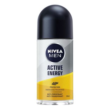 Nivea Men Active Energy Дезодорант рол-он против изпотяване за мъже 50 мл